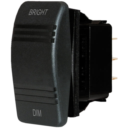 Contura Rocker Switch, Mom On/Off/Mom On, Black