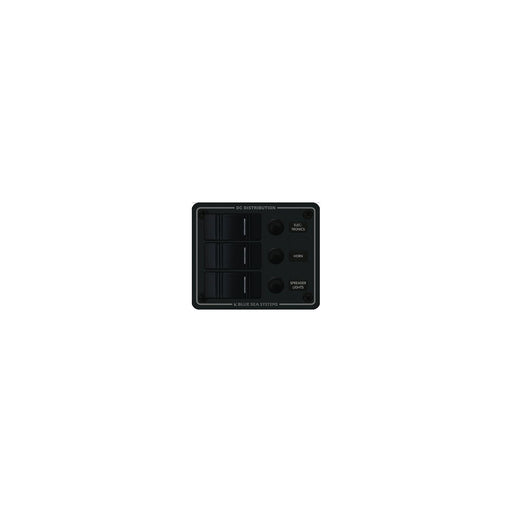 Blue Sea Systems Contura Water Resistant 12V DC 3 Position Circuit Breaker Panel