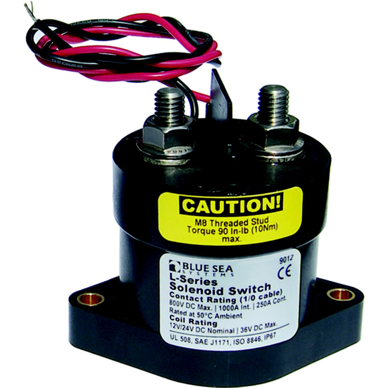 Blue Sea Systems 9012 L Solenoid - 12/24V DC 250A