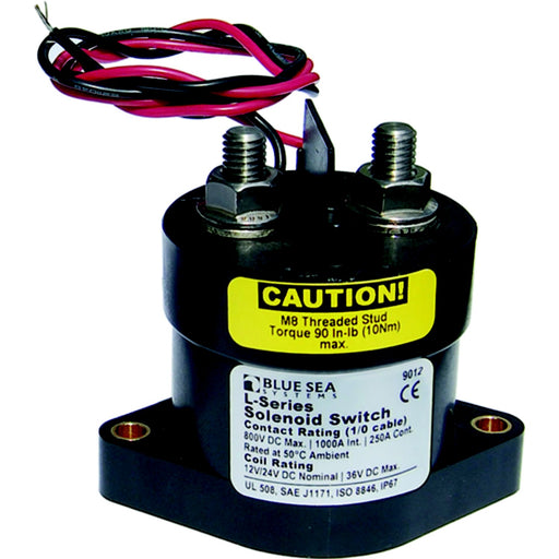 Blue Sea Systems 9012 L Solenoid - 12/24V DC 250A