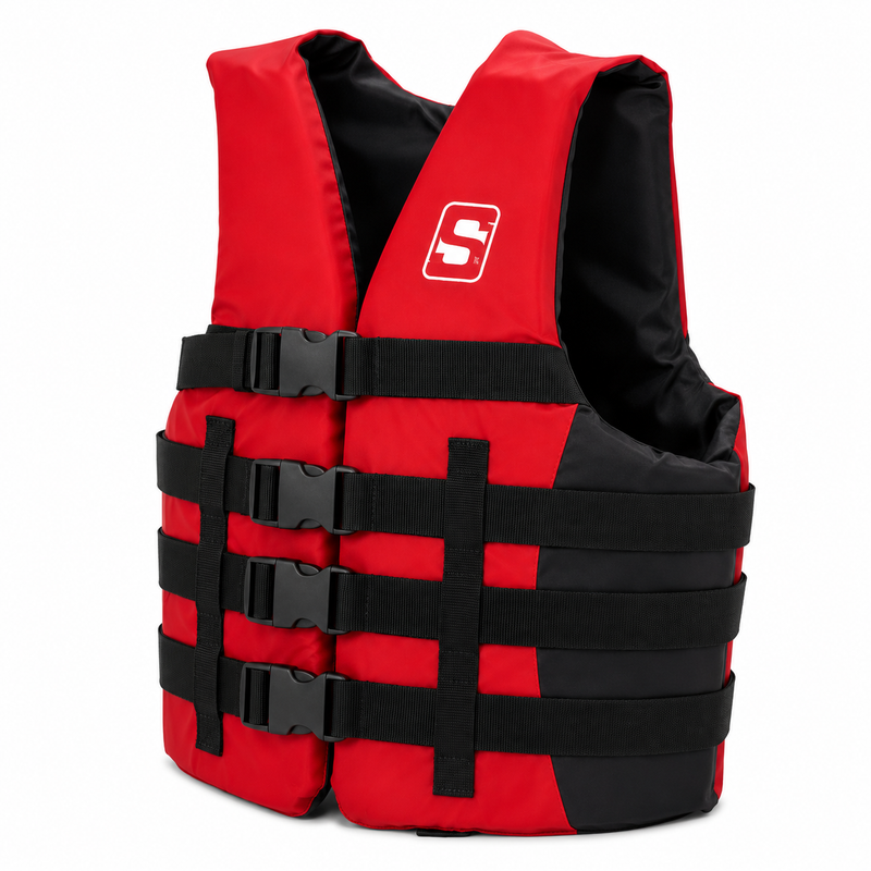 Seachoice 85107 Evoprene Multi-Sport Life Jacket - XL - Red/Black, Fits Chest 40-44 in, USCG Level 70