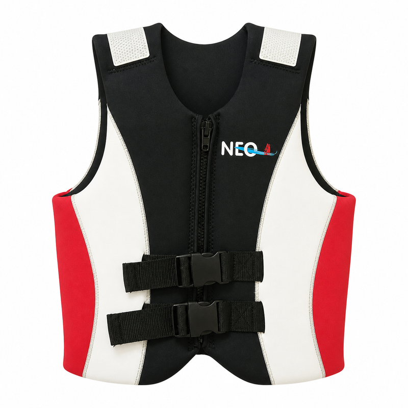 LALIZAS Neo Buoyancy Aid 50N | Adult 70–90kg | 71071 | Neoprene White/Red/Black
