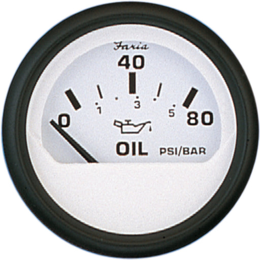 Faria Euro 2" Oil Pressure Gauge 80 PSI