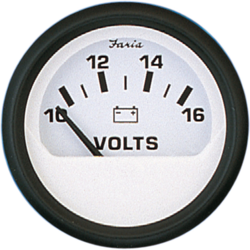 Faria Euro 2" Voltmeter Gauge (10-16 VDC)