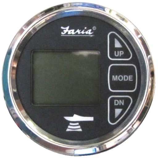 Faria In-Dash Dual Temperature Digital Depth Sounder With Transom Mounted Transducer and Temperature Sender - Chesapeake SS