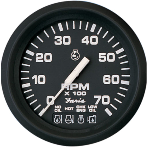 Faria 32805 Euro 4" Gauge - 7000 RPM Tachometer (All Outboard)