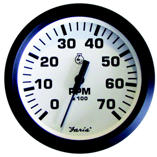 Faria Euro 4" Gauge - 7000 RPM Tachometer (All Outboard)