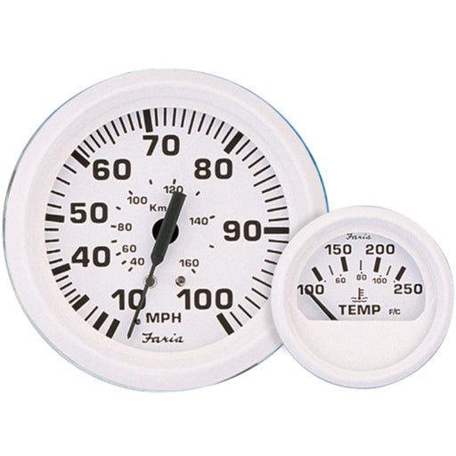 Faria Dress White 2" Water Pressure Gauge Kit 30 PSI