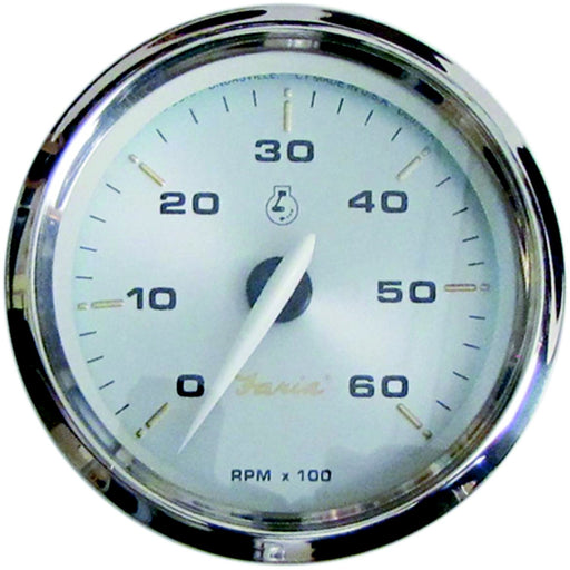 Faria 39004 Kronos Series Gauge - Tachometer, 6000 RPM, Gas, Inboard & I/O