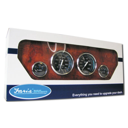 Faria Chesapeake SS 4 Gauge Outboard Set