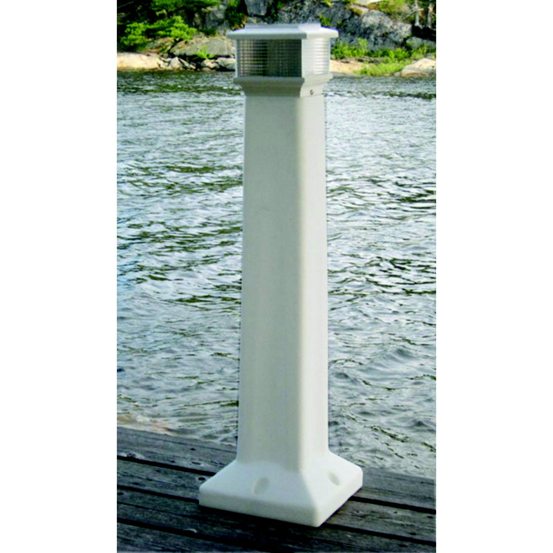 Dock Edge Sentinel Solar Rechargeable Lite 35" With Tapered Pillar