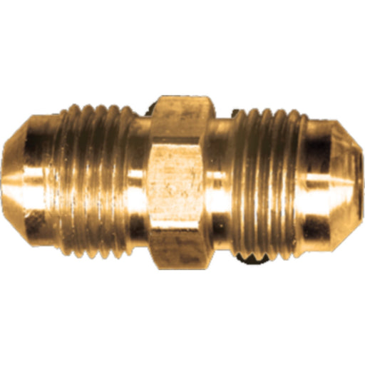 Fairview 425 Brass Flare Union Coupling, 5/16" Tube OD.