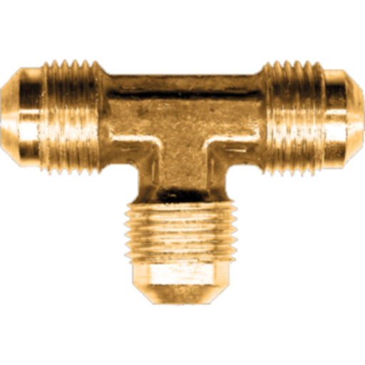 Fairview 446 Brass Flare Union Tee, 3/8" Tube OD.
