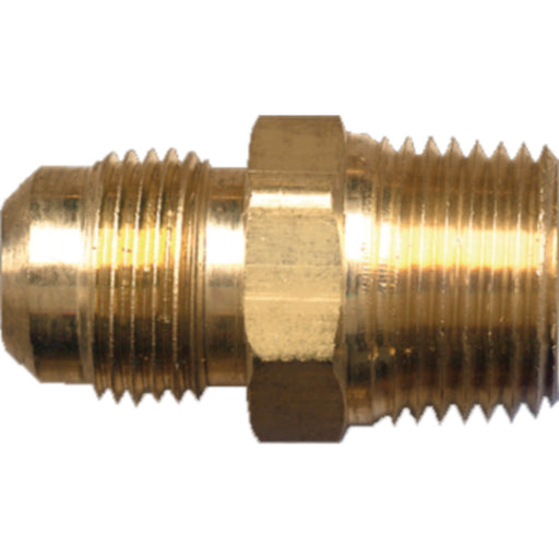 Fairview 484A Brass Flare Male Pipe Connector, 1/4" Tube OD. x 1/8" PipePipe