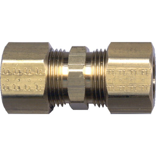 Fairview 626 Brass Flare Union Coupling W/Nut & Sleeve, 3/8" Tube OD.