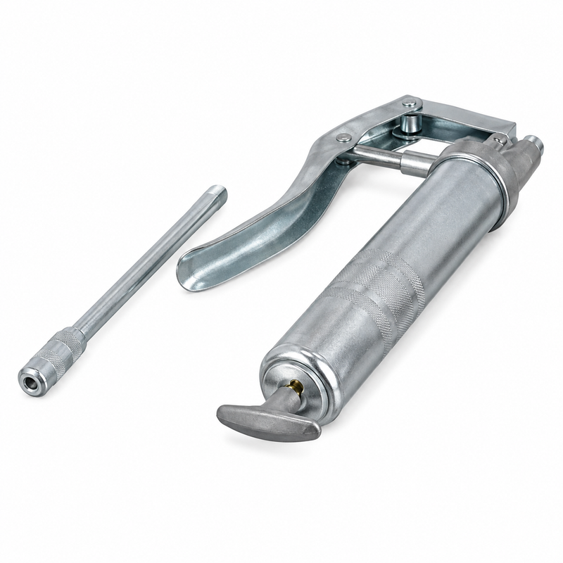 Quicksilver 74057Q6 Pistol Grip Grease Gun – Flex-Head, Fits 3 oz Cartridges