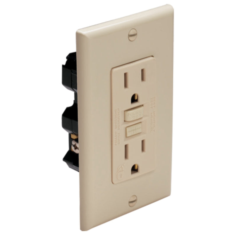 Marinco 1591-FI Ground Fault Circuit Interrupter (GFCI), Ivory
