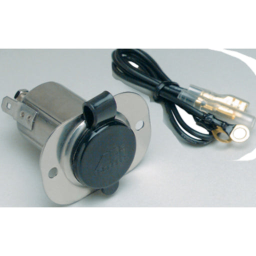Marinco 12V Stainless Steel Receptacle With Protective Cap
