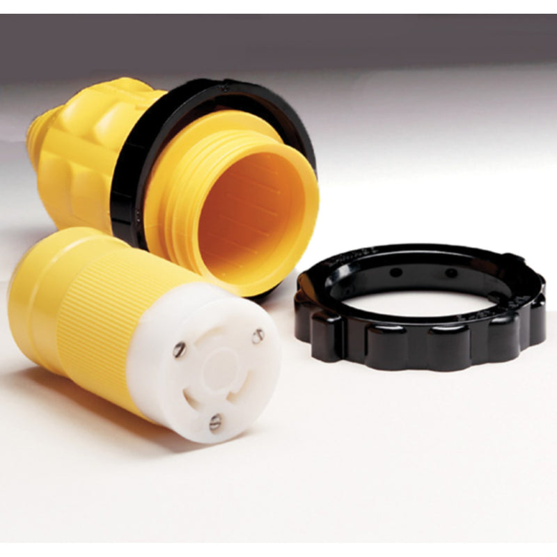Marinco 30A/125V Female Connector With Cover and Rings Value Pack