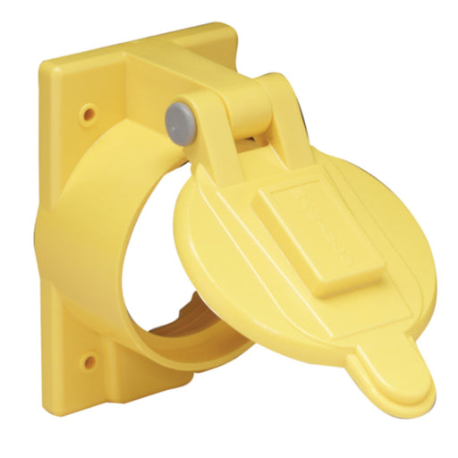 Marinco 7788CR Yellow Polycarbonate Weatherproof Cover Fits 50A Receptacles 6369CR and 6370CR