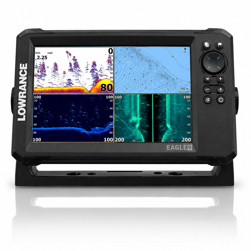 Lowrance Eagle 9 Fish Finder with TripleShot HD Transducer & C-MAP DISCOVER Charts (00016229001)