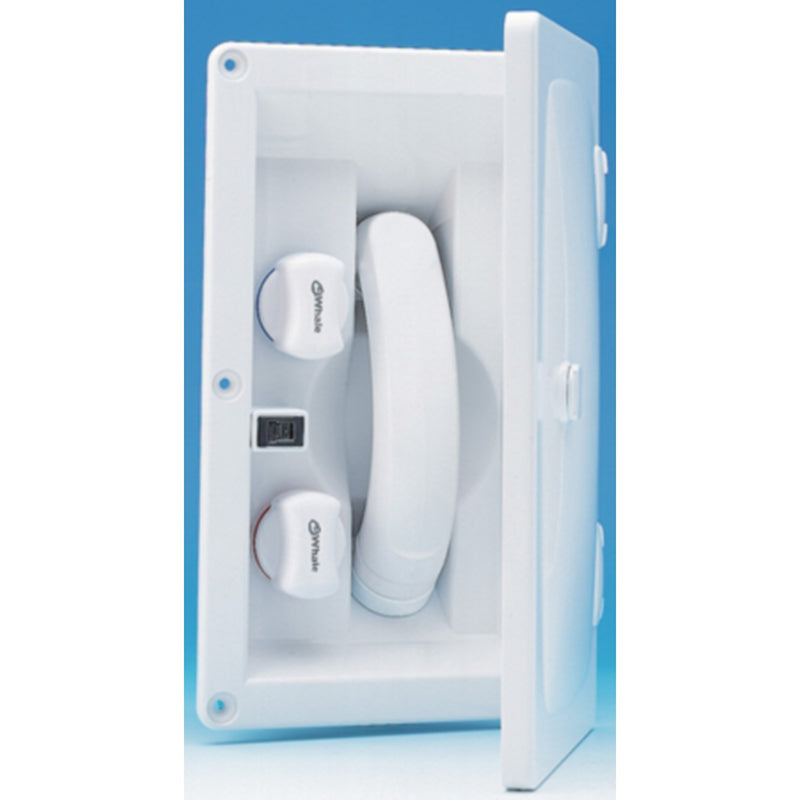 Whale Marine RT2648 White "Swim 'N' Rinse" Transom Shower w/ Hot/Cold Mixer