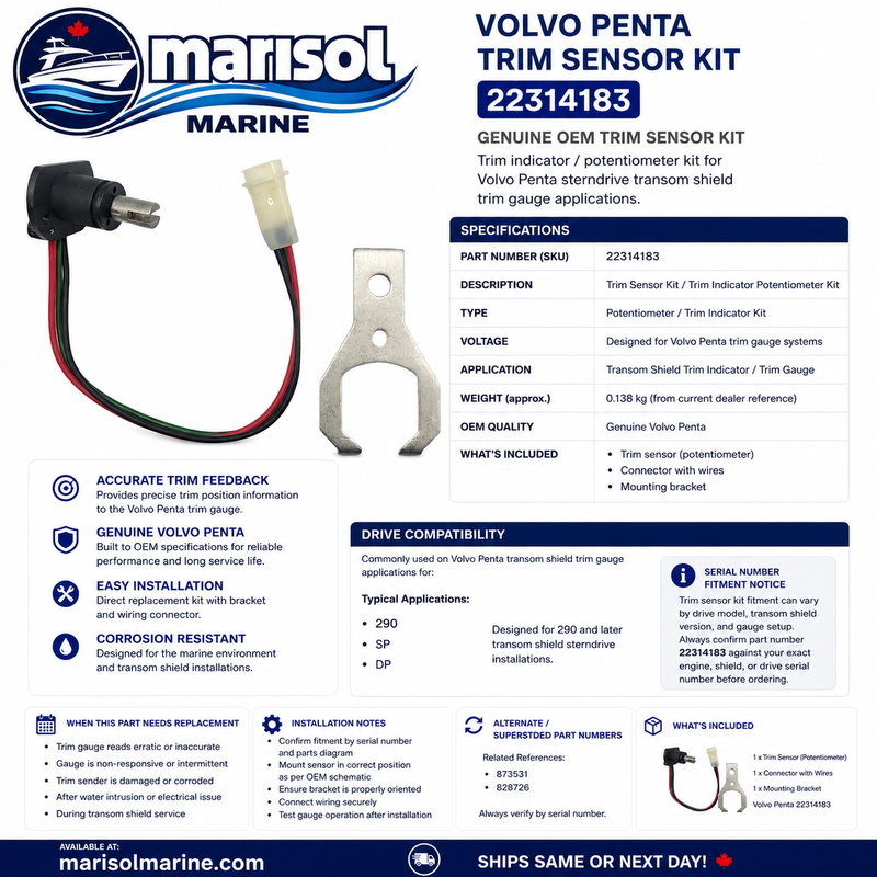 Volvo Penta Trim Sensor Kit 22314183