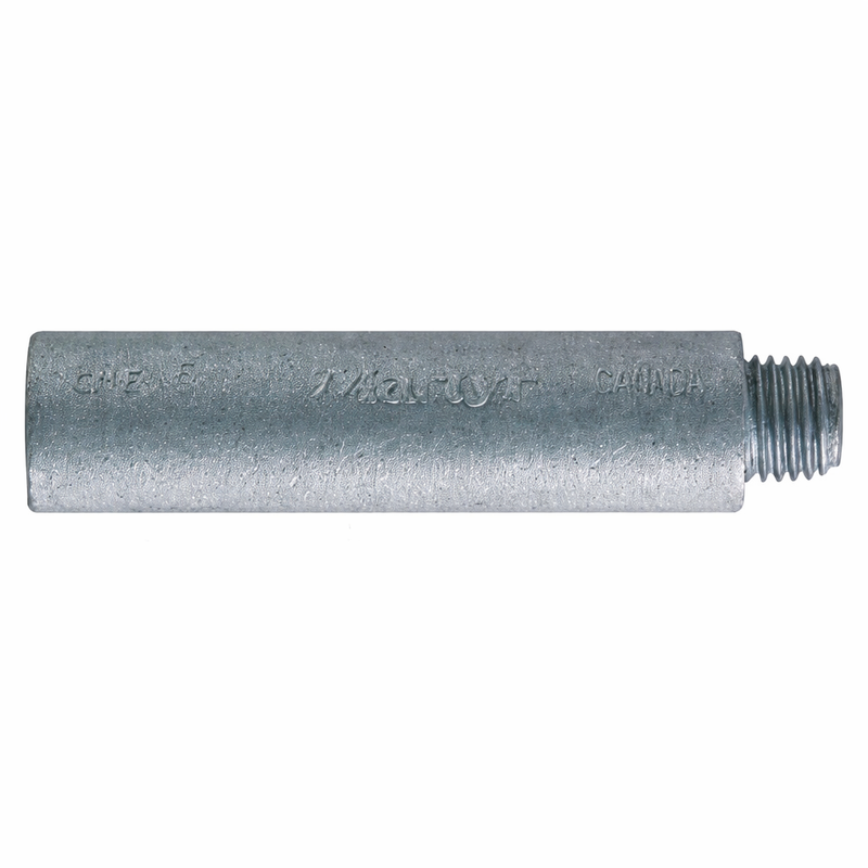 Zinc Pencil Anode 3/8" NPT x 1/2" x 2" – CMT-E1