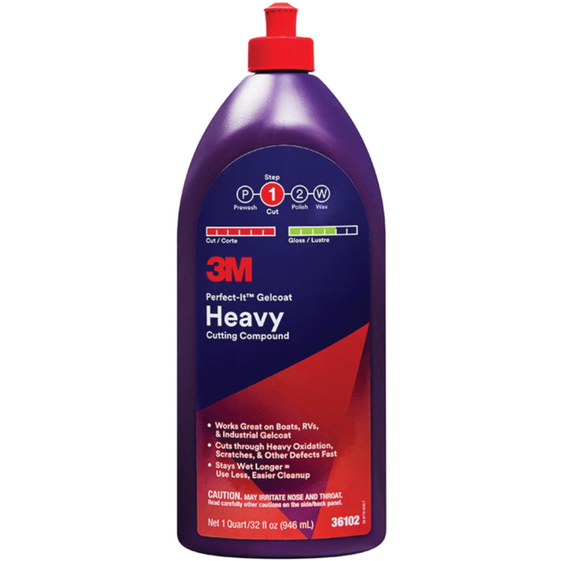 Perfect-It™ Gelcoat Heavy Cutting Compound, Qt.