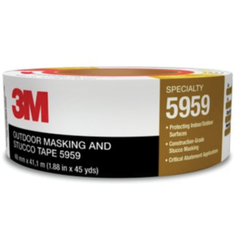 3M Outdoor Masking & Stucco Tape, 2" x 45m, 12/case