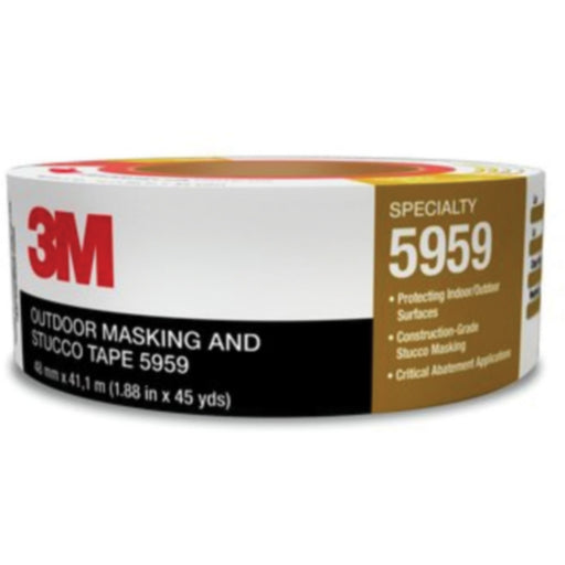 3M Outdoor Masking & Stucco Tape, 2" x 45m, 12/case