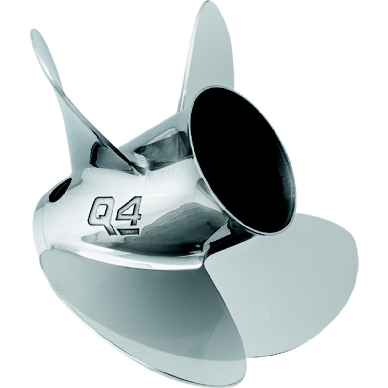 Quicksilver 8M0103532 Q4 14.6" diameter X 23" pitch, 4-Blade Stainless Steel Propeller, Right Hand Rotation, 90 CT, 350 HP