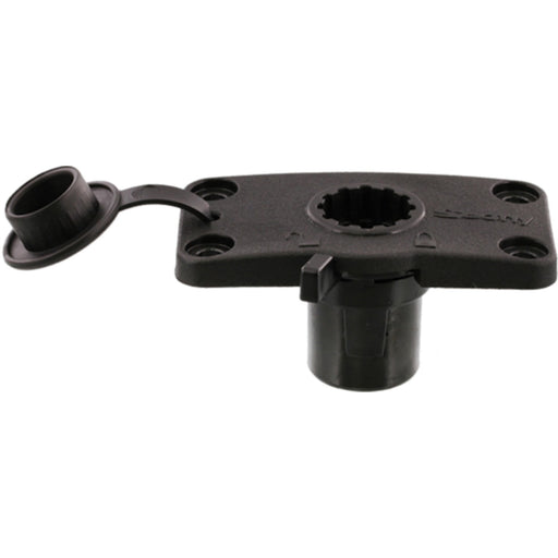 Scotty 244LBK Flush Mount Bracket, Black, Locking