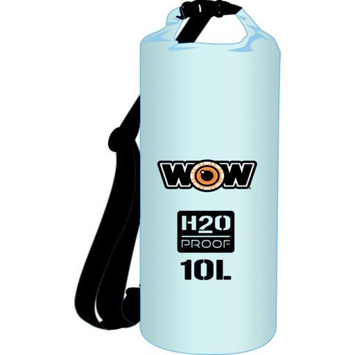 WOW H2O Proof Drybag w/Shoulder Strap, 10L Clear