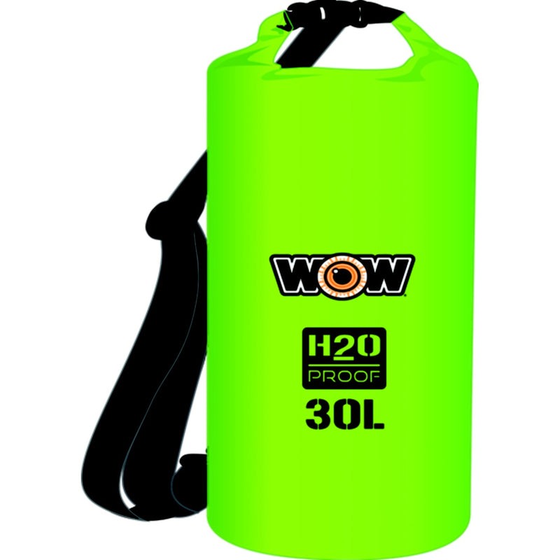 WOW H2O Proof Drybag w/Shoulder Strap, 30L Green