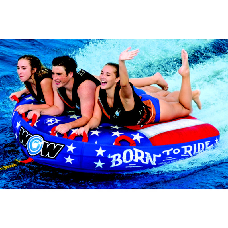 WOW 22WTO3982 Born To Ride Towable, 1-3 Riders