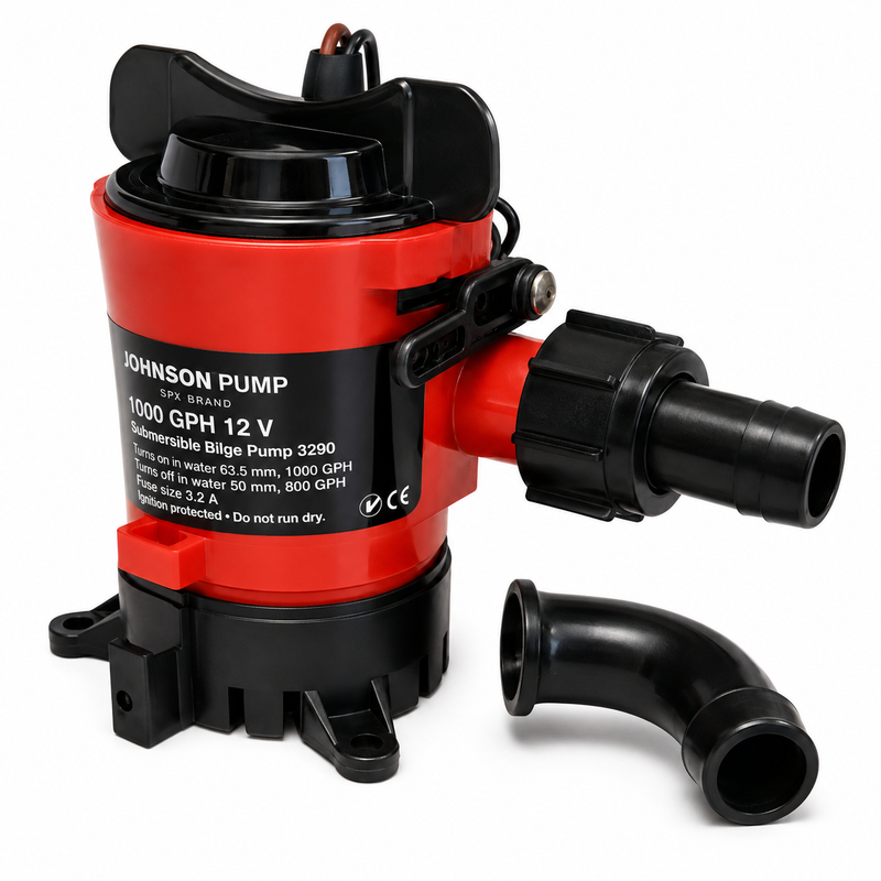Johnson Pump Marine Cartridge Bilge Pump 32903 – 1000 GPH, 12V
