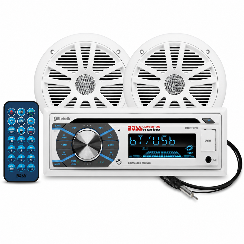 Boss MCK508WB6 CD/USB/SD, MP3, WMA, FM/AM Player/Bluetooth w/6.5" Speakers
