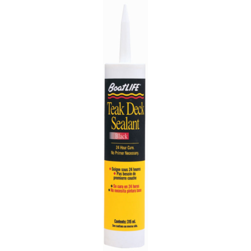 BoatLIFE 1252 Teak Deck Sealant Cartridge 10.6 oz. (310 ml.), Black, 12/case