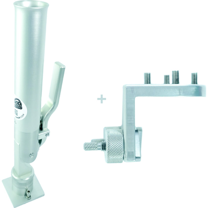 Rod Boss 1000R90LUND Single Dual Axis Rod Holder with 90 Degree Lund Bracket
