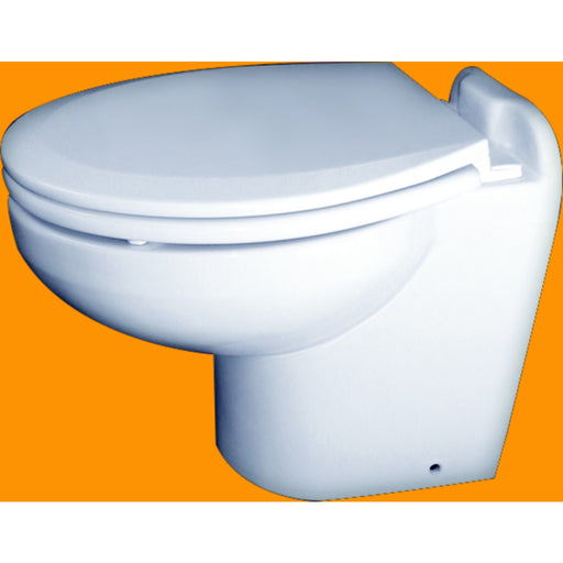 Raritan 230HF012 Marine Elegance™ Slant Back, Pressurized Fresh Water, Low Profile 12V Toilet, White