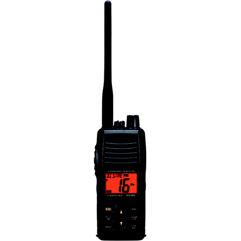 Standard Communications HX380 Commercial Grade Handheld VHF w/Programmable Land Mobile Channels