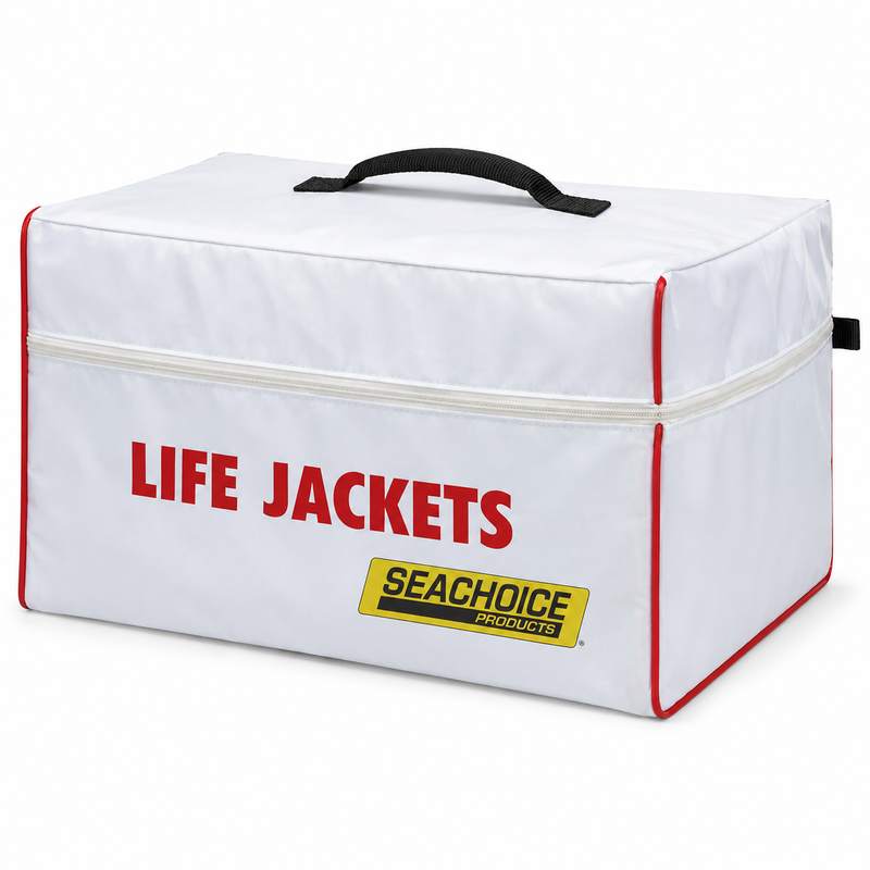 Seachoice Heavy-Duty 6-Capacity Life Jacket, Nylon Storage Bag w/ Carrying Handles
