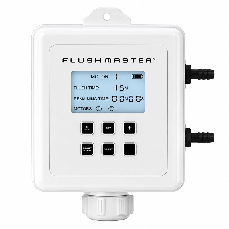 FlushMaster 2-Port Automated Flushing System — Two 12 ft Hose Kits — SMFM2012
