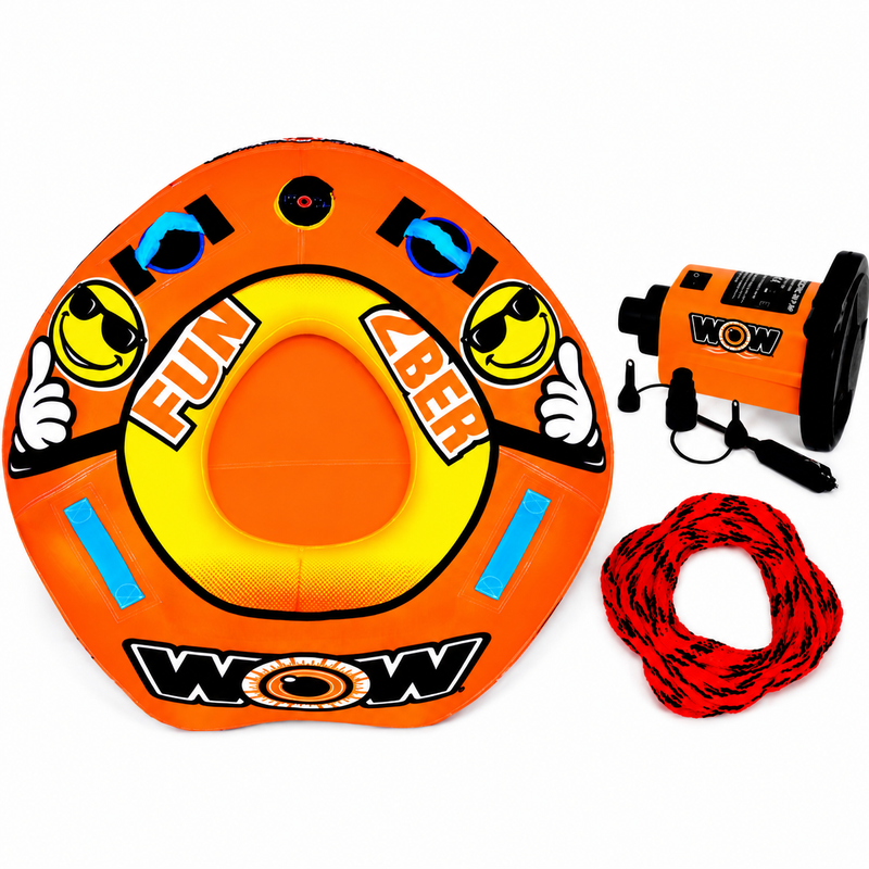 WOW 2BER 54" Round Towable Tube Starter Kit – 1 Rider