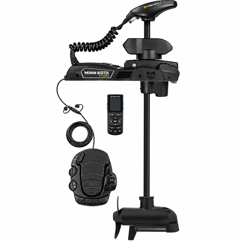 Minn Kota Ulterra Quest Bow Mount Trolling Motor – 90/115 lb, 60" Shaft, 24/36V, MEGA Imaging