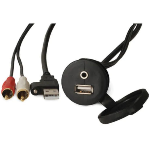 Fusion 0101238100 Panel Mount USB/3.5mm Aux Connector