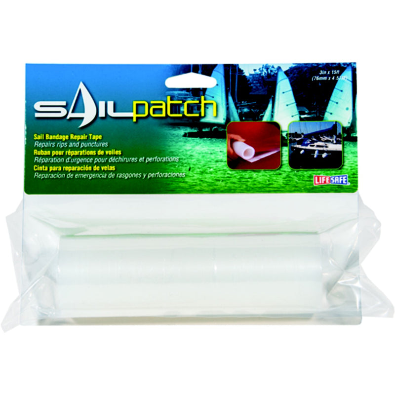 Life Safe Super Clear UV Stablized Ultra Strong Sail Patch Repair Tape 6" x 10'