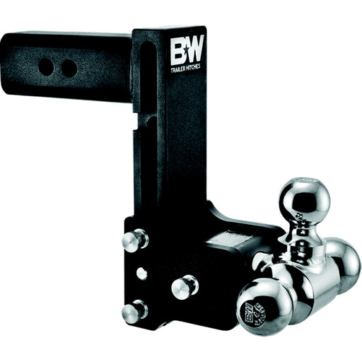 B&W TS20049B Trailer Hitches Tow & Stow Tri Ball Receiver Hitch | Fits 2-1/2" Receiver