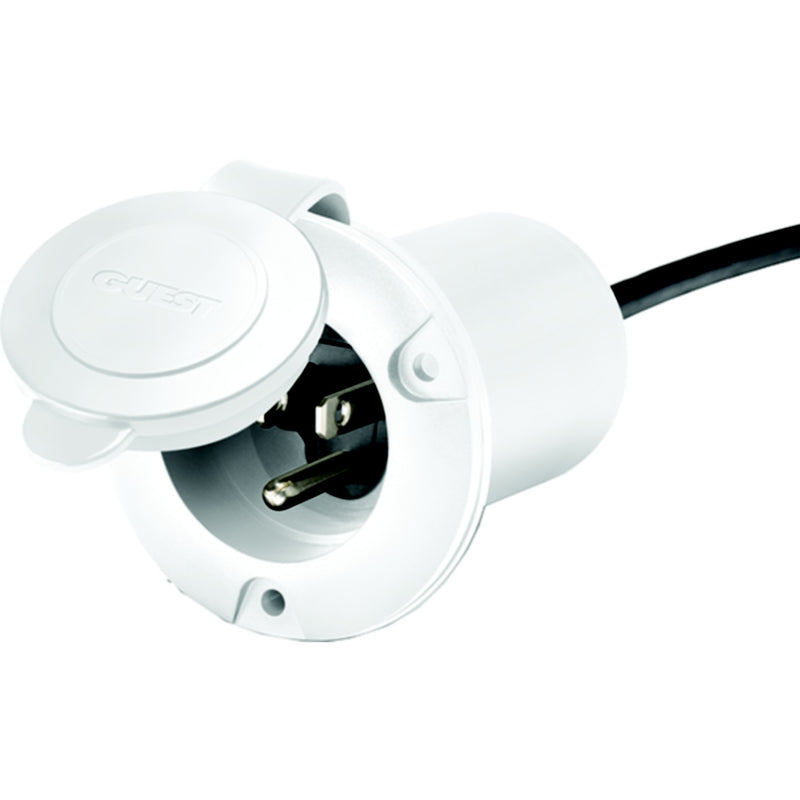 Guest 150PHW Universal AC Plug Holder, White
